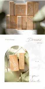Vintage wooden floral stamps for journaling, scrapbooking, and DIY craft decoration supplies.