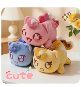 Simpatico gatto unicorno peluche 15cm morbido bambolotto animale regalo per bambini decoro