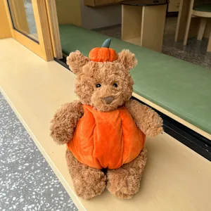 Orsacchiotto di peluche zucca di Halloween simpatico bambola regalo festa giocattolo