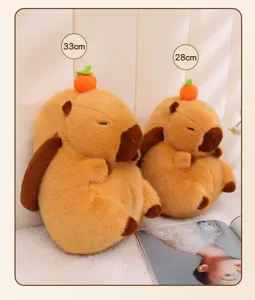 Cute capybara plush toy soft stuffed animal pillow cute doll gift room decor