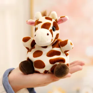 Schattig Giraffe Pluche Speelgoed Zachte Knuffel Pop Cartoon Desktop Ornament Kinderen