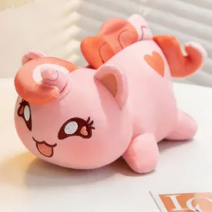 Morbido peluche simpatico gatto unicorno bambola 15 cm animale imbottito regalo bambini.
