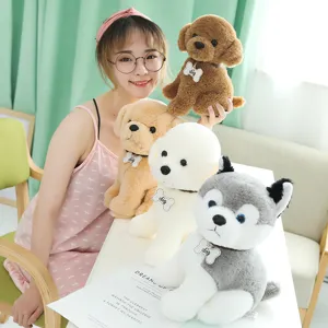 Cute plush puppy and husky doll toys, soft stuffed animal toys for kids gift and claw machine.