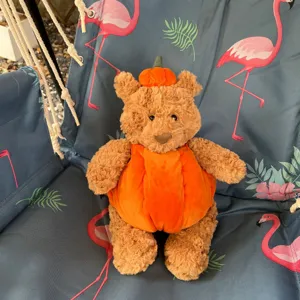 Orsetto di peluche a forma di zucca di Halloween simpatico giocattolo morbido regalo bambini