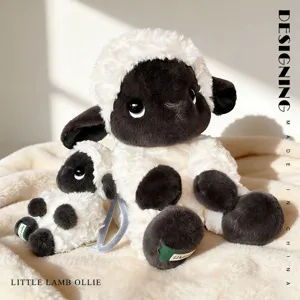 Kleine Lamm Ollie Plüschtier weiches Kuscheltier süße Beruhigungspuppe Schlafbegleiter Geschenk