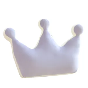 Princess style crown plush pillow cute soft cushion for sofa chair bedroom home decor