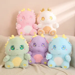 Cute Dinosaur Plush Toy Stuffed Animal Doll Soft Short Plush PP Cotton Companion Pillow Sleeping Doll Kids Gift