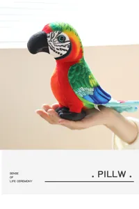 Simulation parrot plush doll soft toy for kids gift, realistic bird stuffed animal toy.