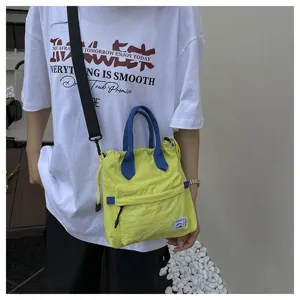 Grand sac seau a cordon style coreen decontracte sac a main femme mode simple sac bandouliere