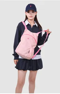 Sac à dos d'extérieur léger et minimaliste en rose, sac de voyage et de navettage quotidien.