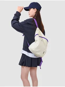 Sac à dos extérieur léger de style japonais minimaliste avec bretelles violettes pour les trajets
