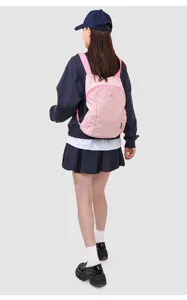 Sac à dos rose léger pour femme, style japonais décontracté pour les voyages et l'école.