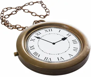 Antike Taschenuhr Wanduhr mit Kette und römischen Ziffern für Party Deko und Requisiten