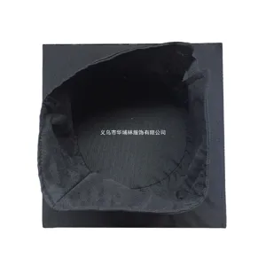 Black graduation cap for school ceremony and academic events, durable fabric hat.