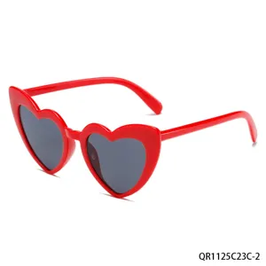 Red heart-shaped sunglasses for party festival Valentine's day dress up stylish eyewear