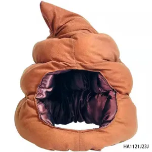 Drôle de nouveauté marron chapeau en peluche costume de fête couvre-chef pour adultes