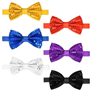 Lucido Farfallino in Paillettes Glitter Papillon Festa Spettacolo Cravatta Halloween Natale Accessori per Costumi