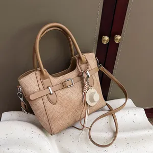 Women retro handbag commuter shoulder crossbody bag fashion chic stylish daily use casual tote.