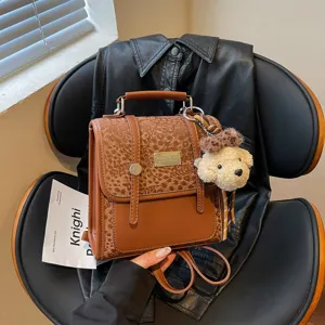 Women's Fashion Casual PU Leather Backpack Student College Style Commuter School Bag