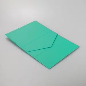 Mintgrüne faltbare Geschenkschachtel Detailansicht, praktische Verpackungsbox für Geschenke.