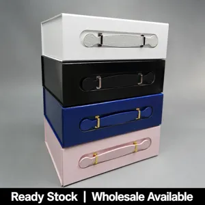PU-Leder Klappbare Magnetische Geschenkbox Mode Tragbare Kosmetik Aufbewahrungsbox Luxus Elektronische Geschenkverpackung Behälter