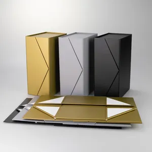 Faltbare Magnet-Geschenkboxen in verschiedenen Farben für elegante Verpackungen.