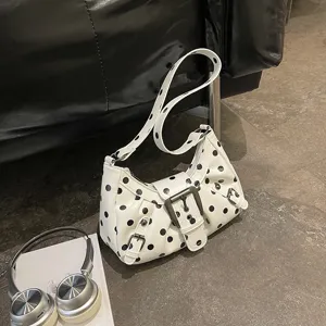 Bolso de hombro para mujer estilo coreano de lunares bolso informal elegante vista principal