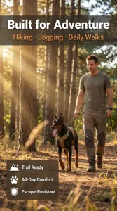 Tactical dog harness for medium and large dogs outdoor hiking training secure control durable vest.