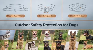Collar de perro táctico para perros medianos grandes seguridad al aire libre