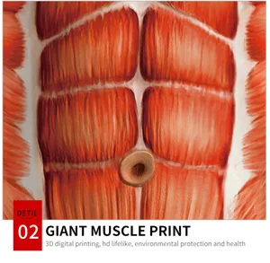 Gros plan détaillé d'un vêtement de fitness musculaire imprimé en 3D numérique.