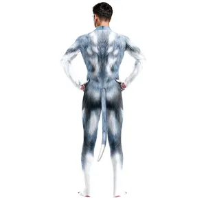 3D Εκτυπωμένο Ζώο Σκύλος Cosplay Bodysuit Ανδρικό Κοστούμι Πάρτι Halloween Jumpsuit