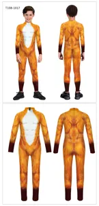 Kids Animal Cosplay Jumpsuit Digital Print Fox Costume For Stage Performance Party