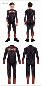 Kids animal series digital print cosplay jumpsuit for stage performance and party dress.