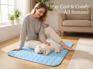 Summer Pet Cooling Mat Ice Silk Dog Cat Mat Breathable Cool Pad for Dogs and Cats