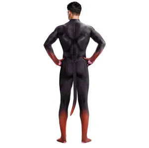 Heren 3D Doberman dier cosplay bodysuit volledig lichaam spandex kostuum show