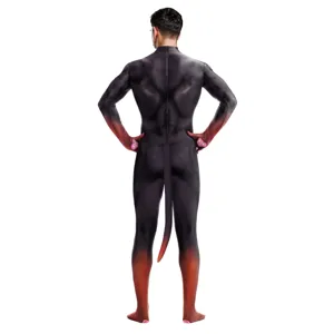 Heren 3D Print Dobermann Dier Cosplay Zentai Volledig Lichaam Verhoog Kostuum
