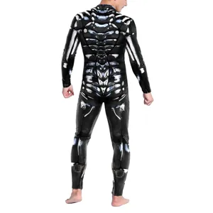 Herren Damen Cosplay Jumpsuit Roboter Rüstung Digitaler Druck Bodysuit für Bühnen-Show