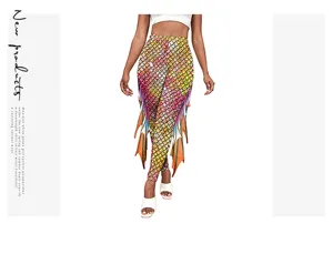 Leggings impression écailles de sirène femme taille haute pantalon yoga avec nageoires