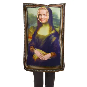 Halloween Party Lustig Mona Lisa Der Schrei Bilderrahmen Kostüm Erwachsene Kinder Cosplay Performance Bühne Dress Up Top