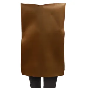 Lustiges Halloween Kostuem braune Papiertuete Verkleidung Neuheit Cosplay Party Outfit Unisex