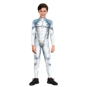 Kids animal cosplay digital print bodysuit children costume main photo showcase.
