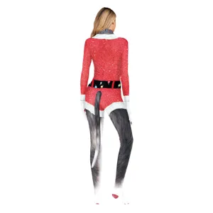 Christmas Husky cosplay zentai bodysuit full body stretch costume for holiday party