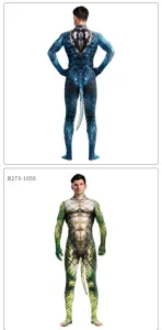 2024 New Animal Snake Scale Digital Printed Cosplay Bodysuit Stage Performance Costume