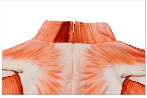 Halloween 3D spier kostuum detail rits jumpsuit feest cosplay podium kleding outfit