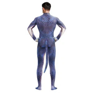 3D geprint dier dinosaurus cosplay zentai jumpsuit volledig lichaam kostuum voor podiumoptreden.