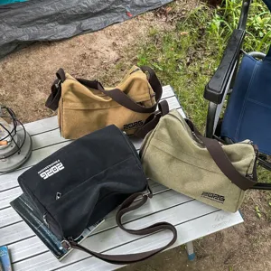 Borsa a tracolla in tela da esterno grande capacità borsa messenger casual stile sportivo.