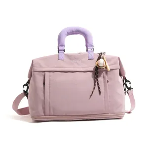 Borsa da viaggio grande capacità donna borsa weekend leggera borsa da palestra espandibile