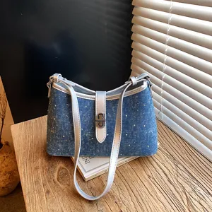 Dames Urban Minimalistisch PU Schouder Okseltas Mode Casual Crossbody Handtas