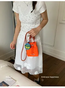 Modieuze casual schoudertas zomer nieuwe stijl draagbare kleine emmertas voor dames