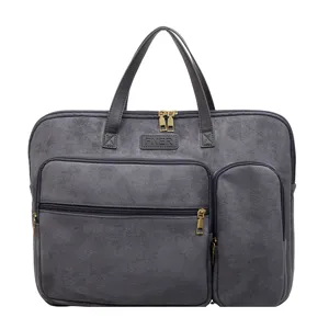 Borsa portatile da lavoro per affari con scomparti multipli e grande capacità per ufficio.